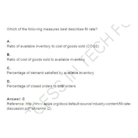 Printout CSCP Certified Supply Chain Management Professional Exam - Picture 4 of 6